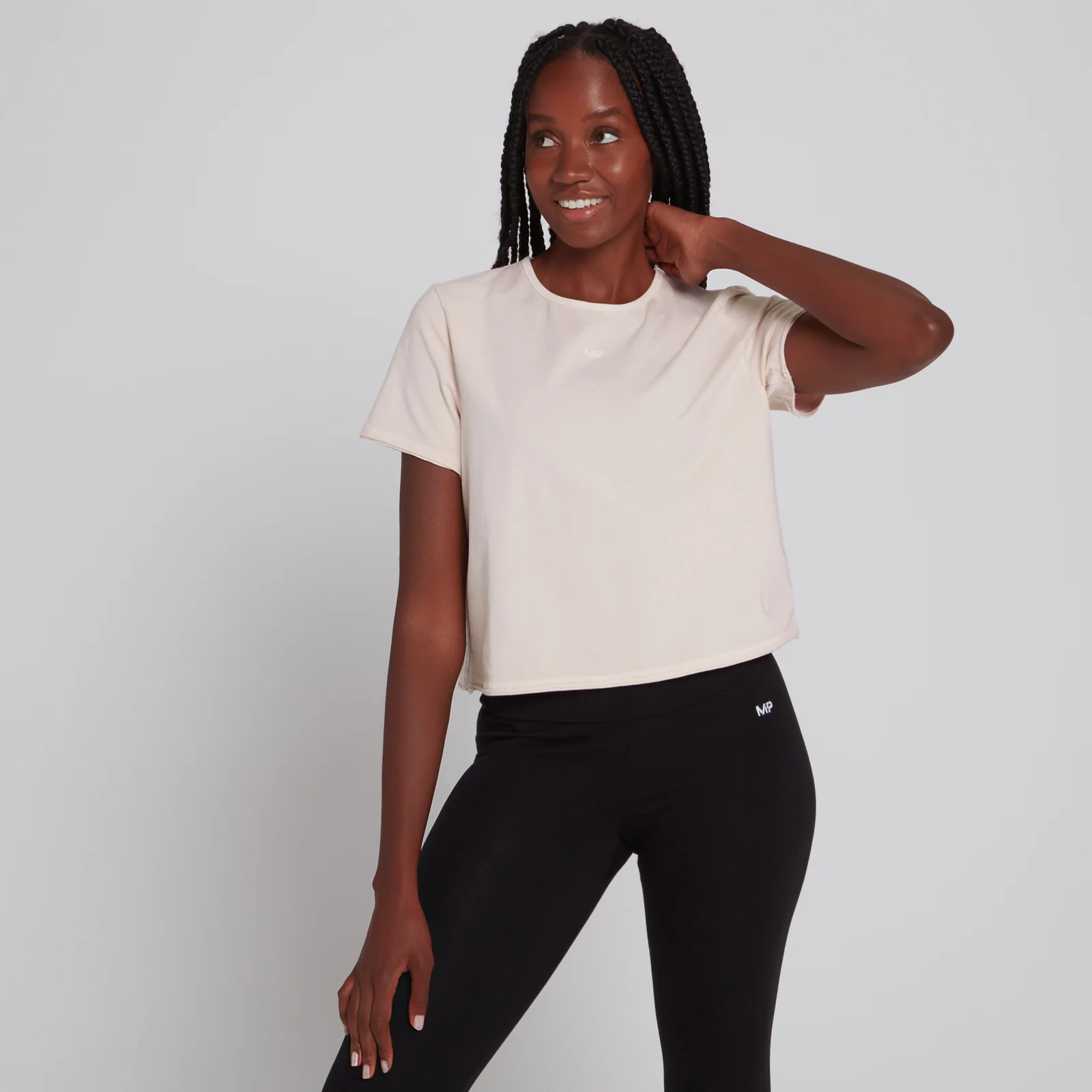 MP Women's Training Cropped T-Shirt - Light Pink - XXS Imagine 1