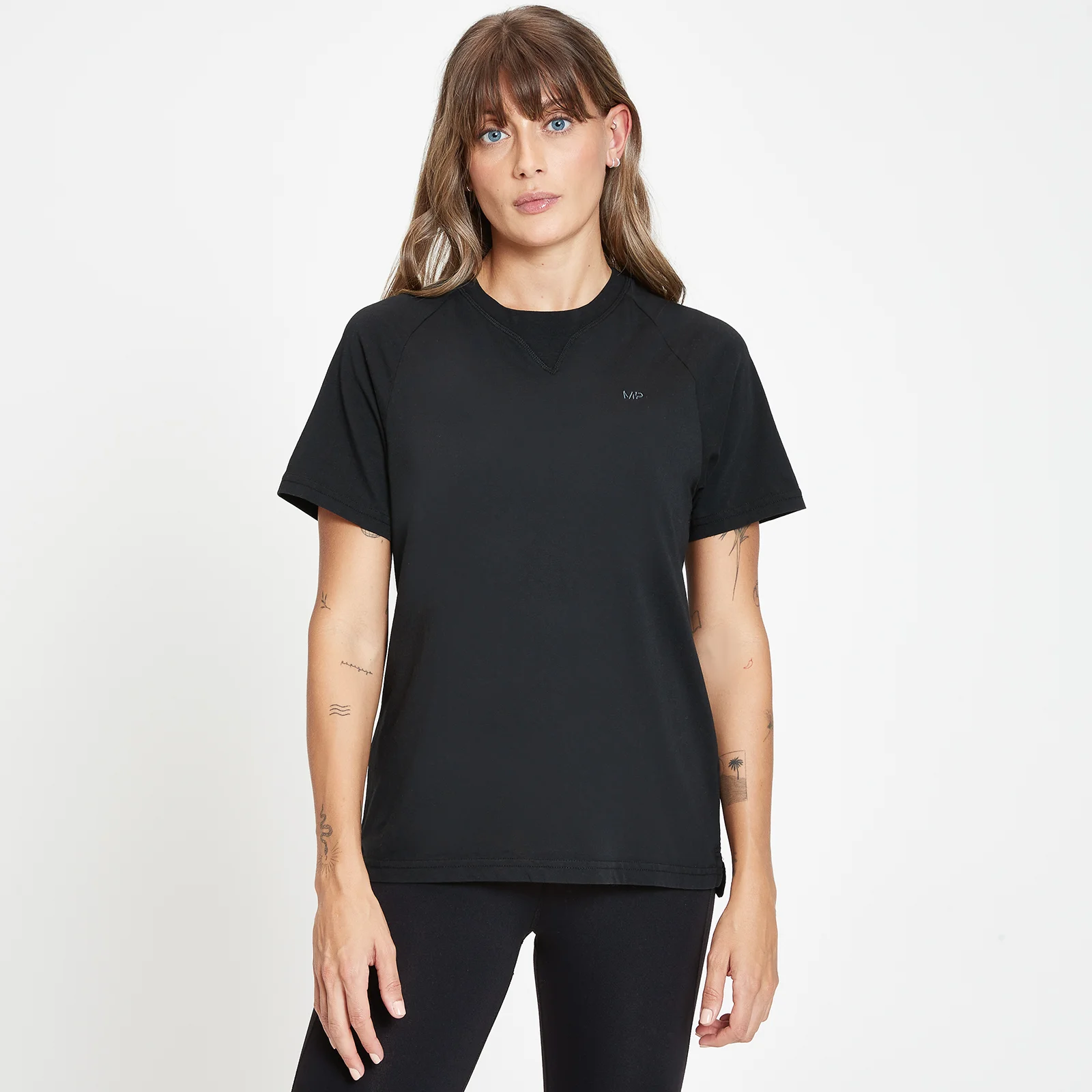 Tricou cu croială lungă MP Rest Day pentru femei - Negru - XXS Imagine 1