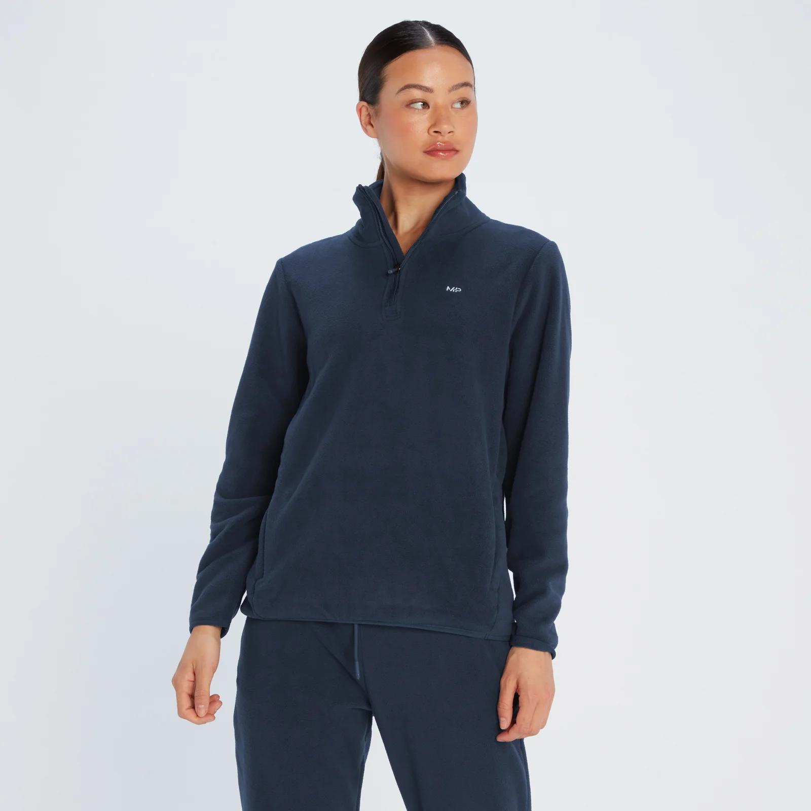 MP Women's Rest Day 1/4 Zip Fleece - Navy - XXS Imagine 1