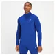 Bluză de antrenament cu fermoar 1/4 MP pentru bărbați - Cobalt Blue