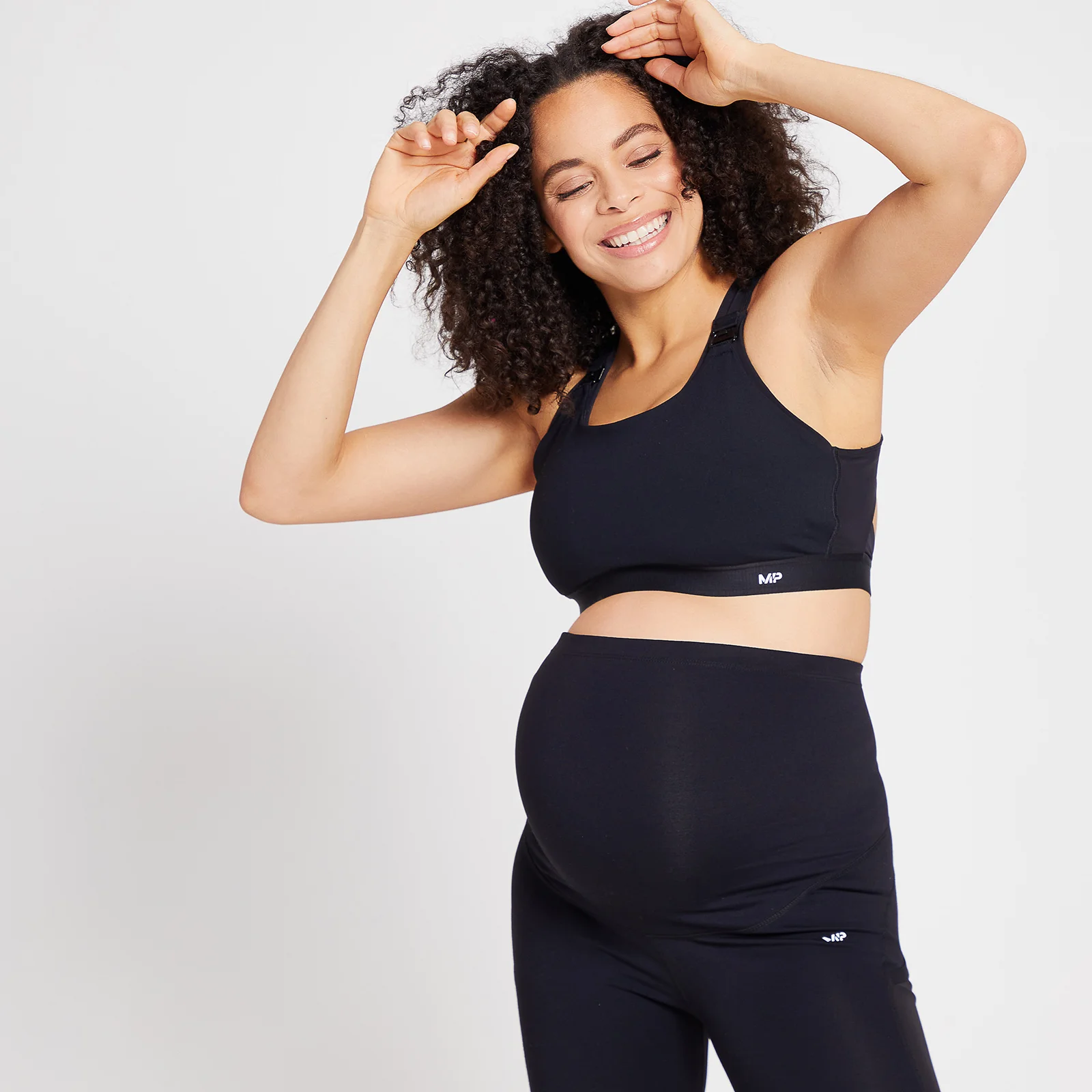 Bustieră sport de maternitate/alăptare MP Power pentru femei - Negru - XXS Imagine 1