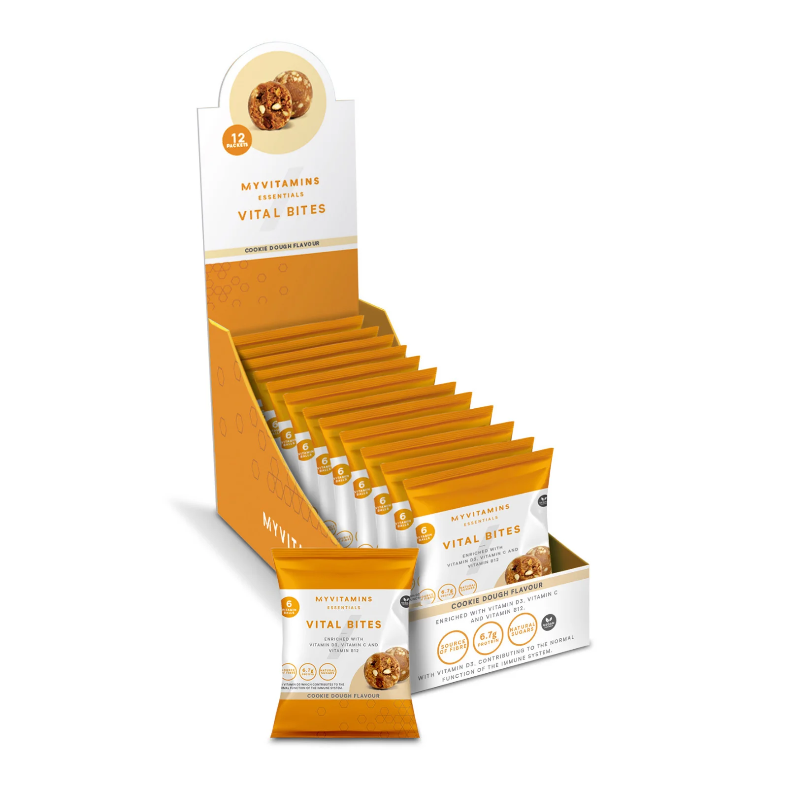 Vital Bites - 12 x 45g - Cookie Dough  Imagine 1