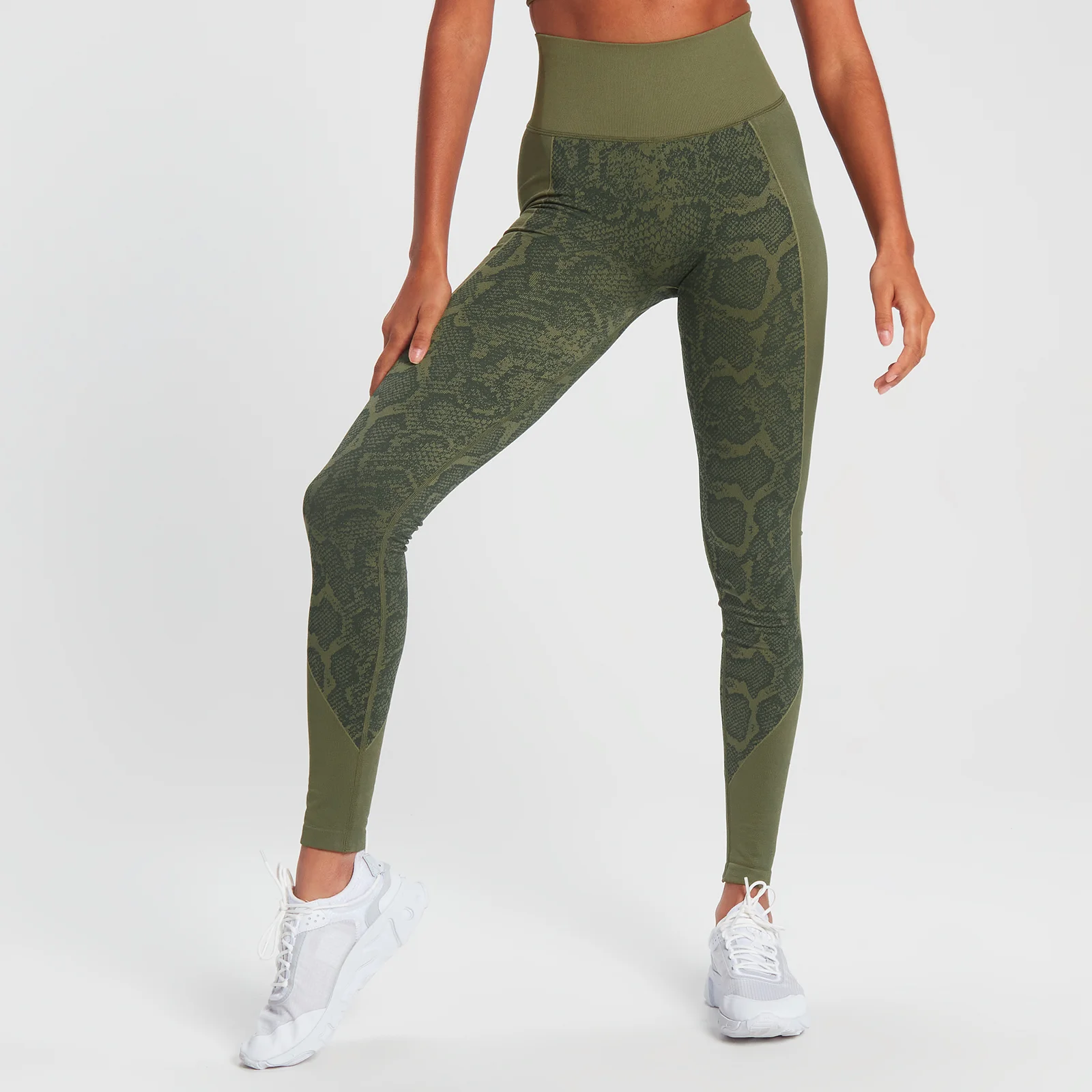 MP Snake Seamless Leggings - Green - XS Imagine 1