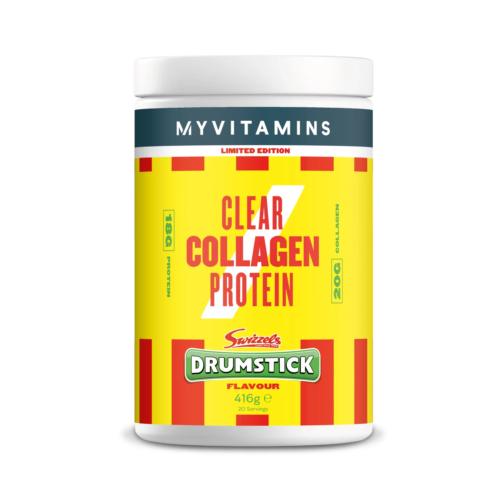 Clear Collagen — Drumstick (Swizzels) - 20servings - Refresher Imagine 1
