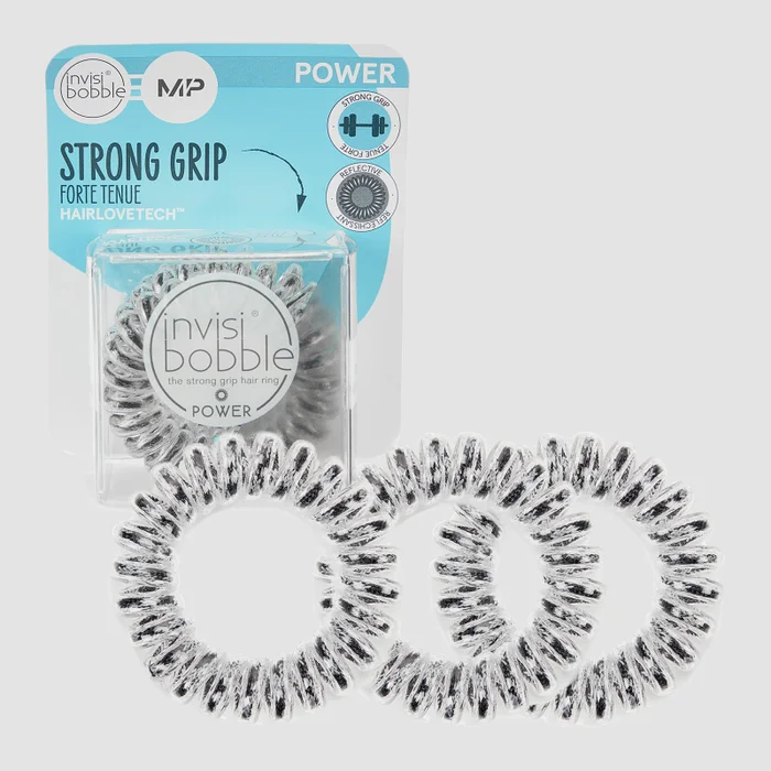 MP X Invisibobble® Power Reflective - Negru - 3 BUCĂȚI