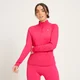 Bluză de antrenament cu fermoar 1/4 croială slim MP pentru femei - Magenta