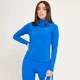 Bluză de antrenament cu fermoar 1/4 croială slim MP pentru femei - True Blue