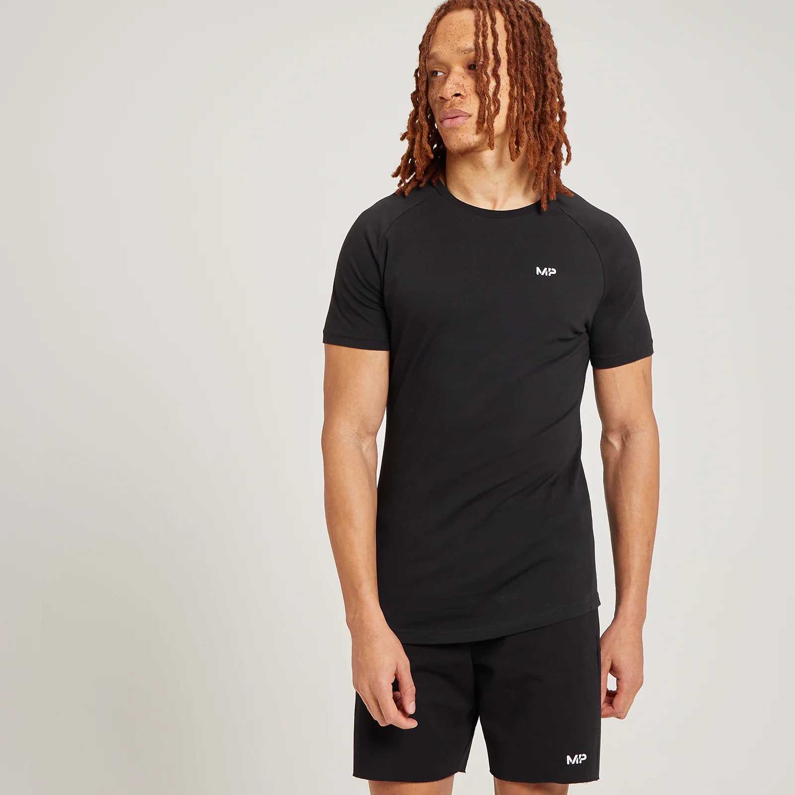 Tricou cu mânecă scurtă MP Form pentru bărbați - Negru - XXS Imagine 1
