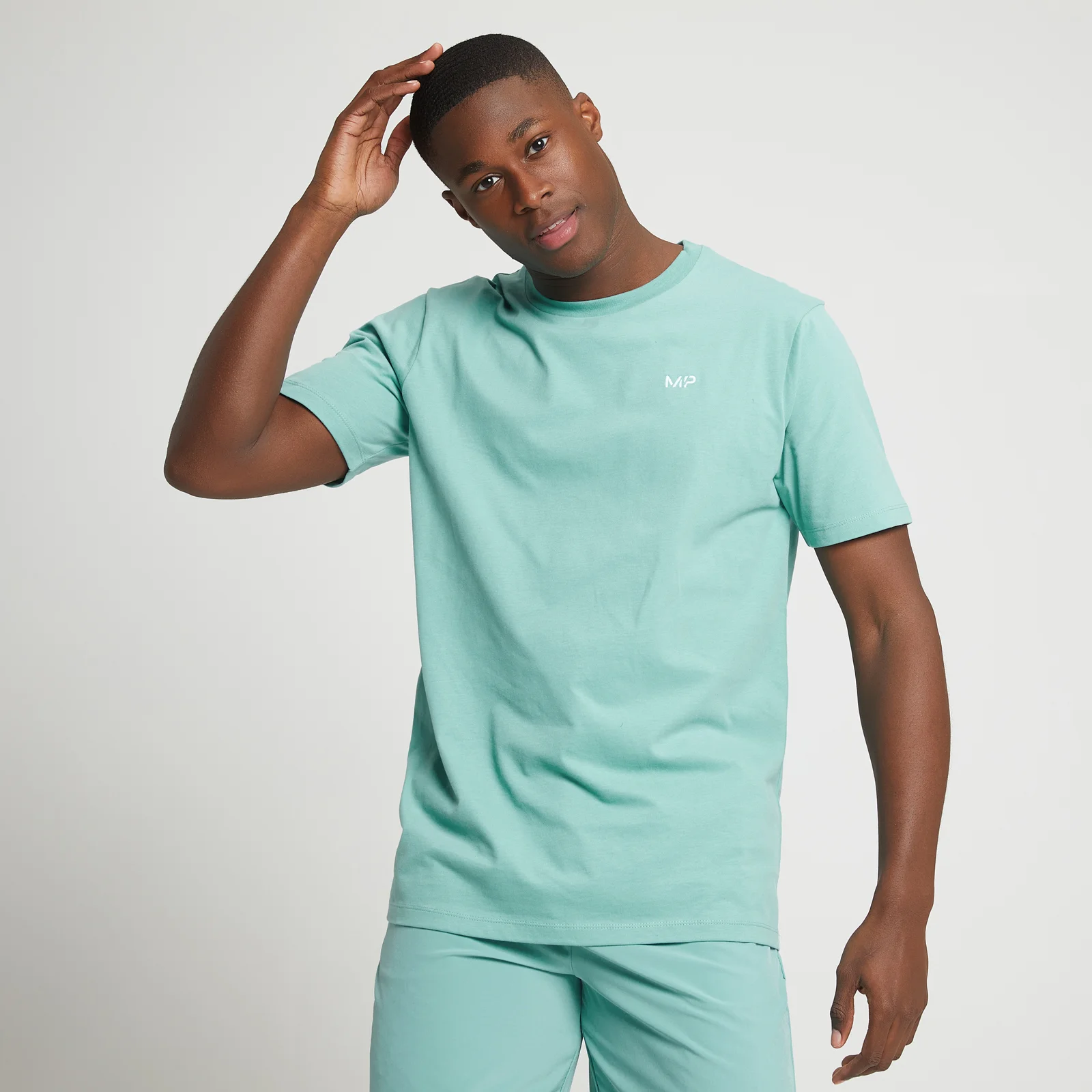 Tricou MP pentru bărbați - Verde fumuriu - XXS Imagine 1