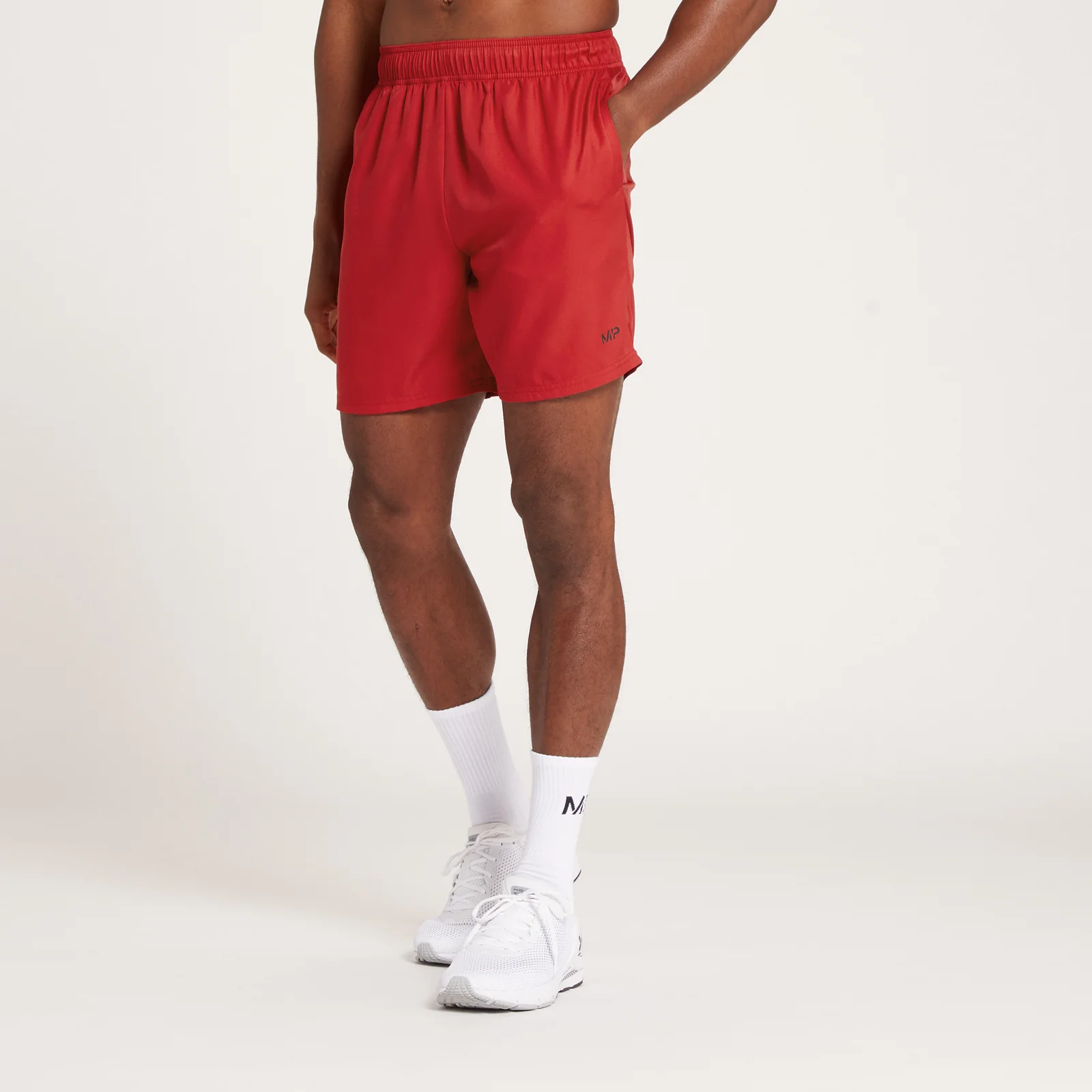 Pantaloni scurți MP Repeat MP Graphic Training pentru bărbați - Wine - XXS Imagine 1