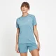 Tricou de antrenament MP Run Life pentru femei - Stone Blue/Alb
