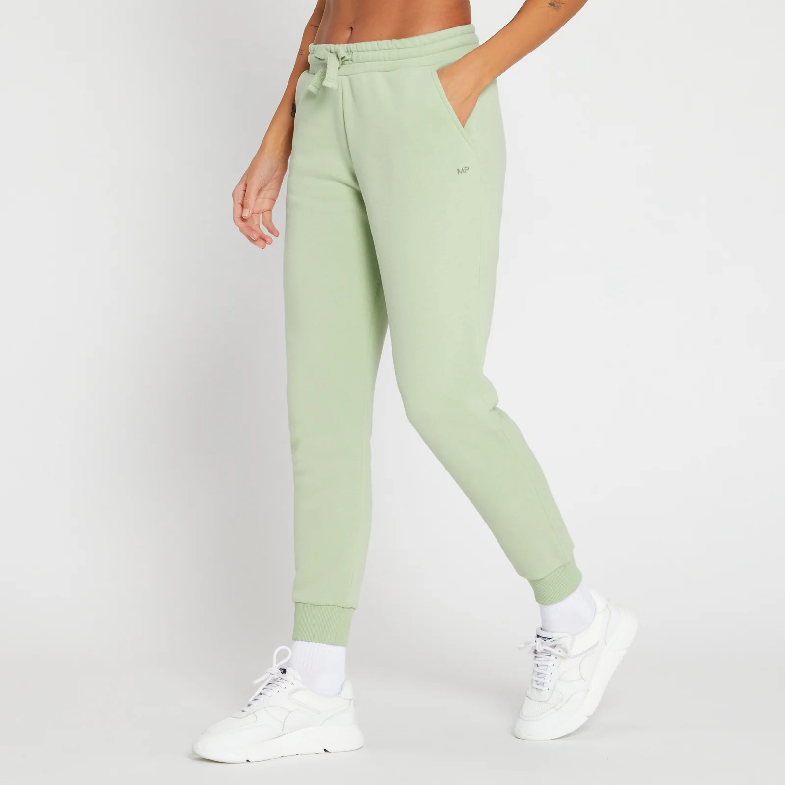 Pantaloni tip jogger MP Repeat pentru femei - Frost Green - XXS Imagine 1