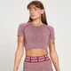 Tricou decupat cu mâneca scurta MP pentru femei - Black Cherry