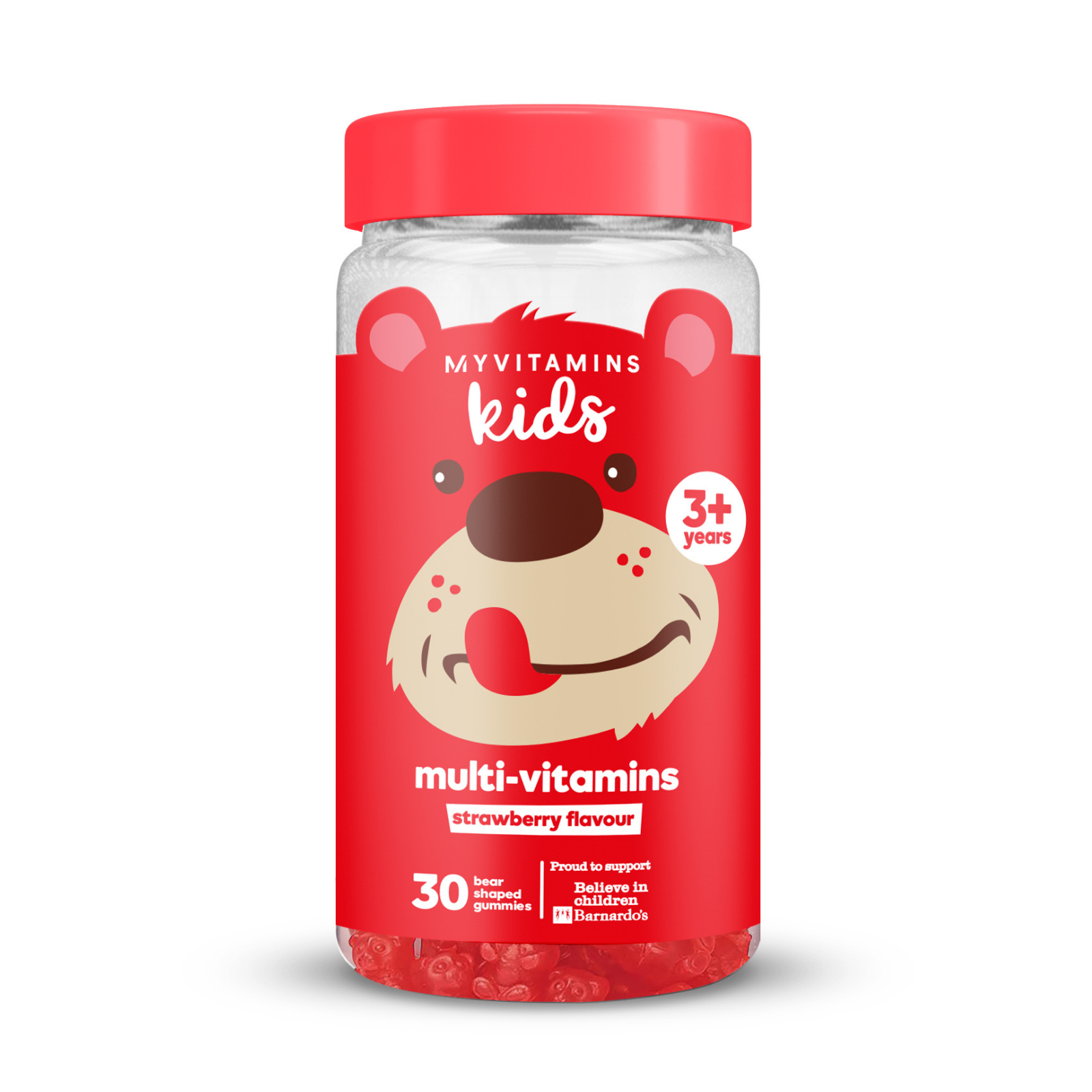 Jeleuri cu multivitamine pentru copii - 30gummies - Capsuni Imagine 1