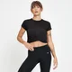 Tricou decupat răsucit în față MP Composure pentru femei - Negru