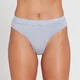 Slip tanga din bumbac MP pentru femei - Grey Marl
