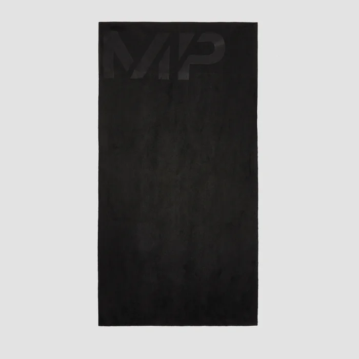 Prosop de mâini MP Performance din microfibră - Negru