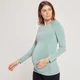 Tricou de maternitate cu mânecă lungă fără cusături MP pentru femei - Ice Blue