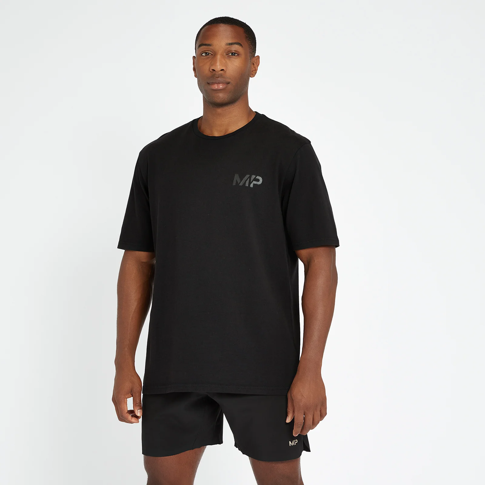 Tricou supradimensionat prespălat MP Adapt pentru bărbați - Negru - XXS Imagine 1