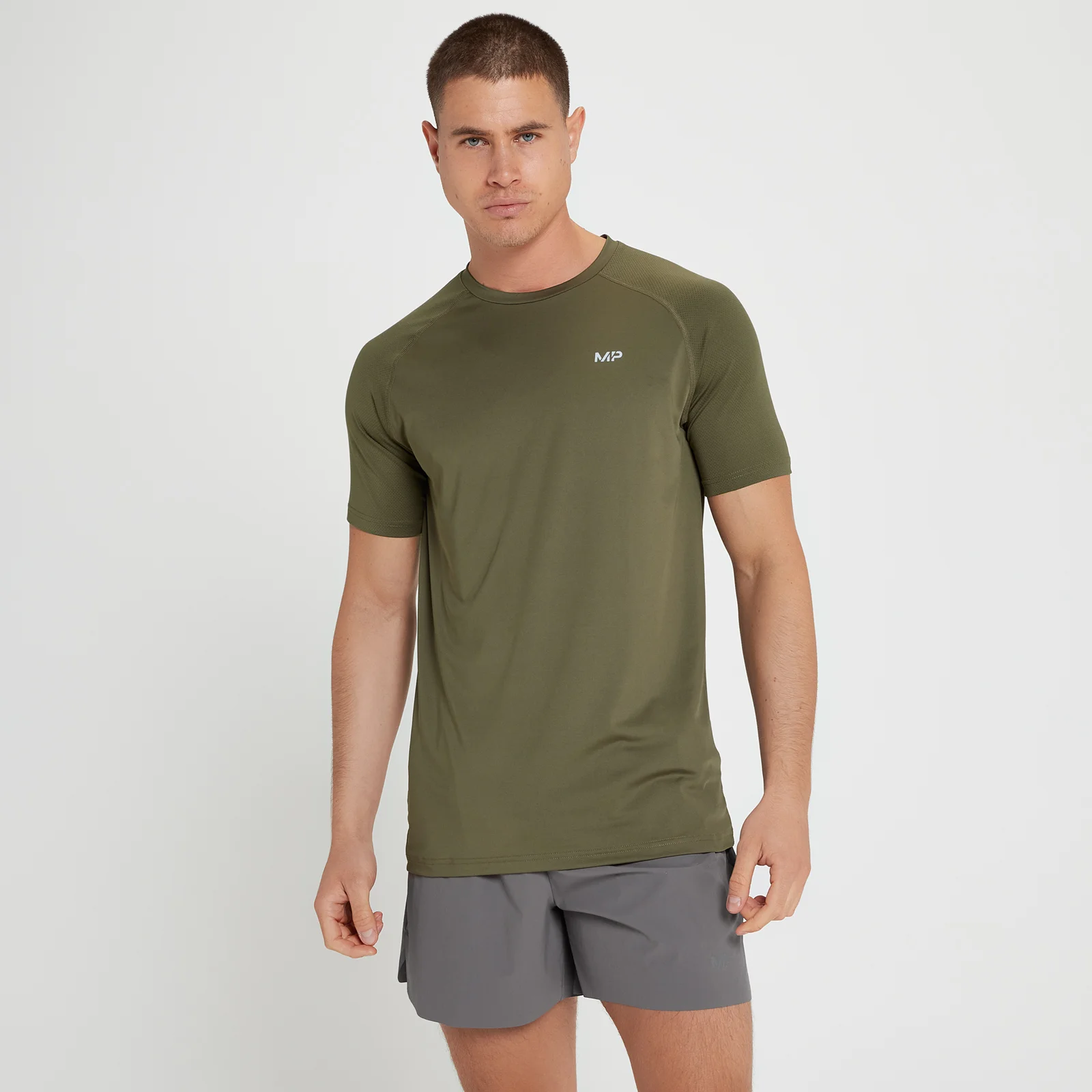 Tricou cu mânecă scurtă MP Velocity pentru bărbați - Army Green - XXS Imagine 1