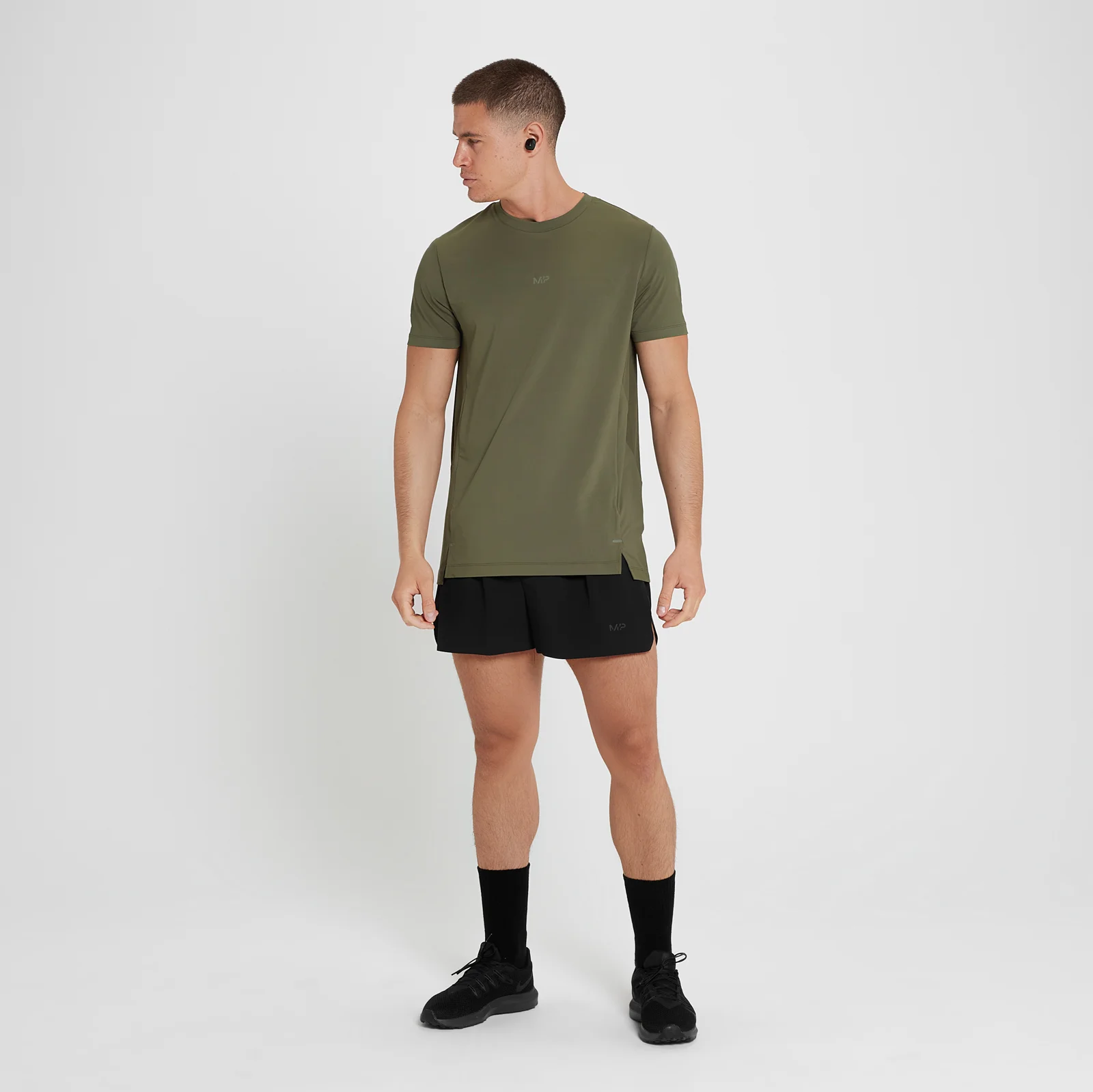 Pantaloni scurți cusătură 8 cm MP Velocity Ultra pentru bărbați - Negru - XXS Imagine 1