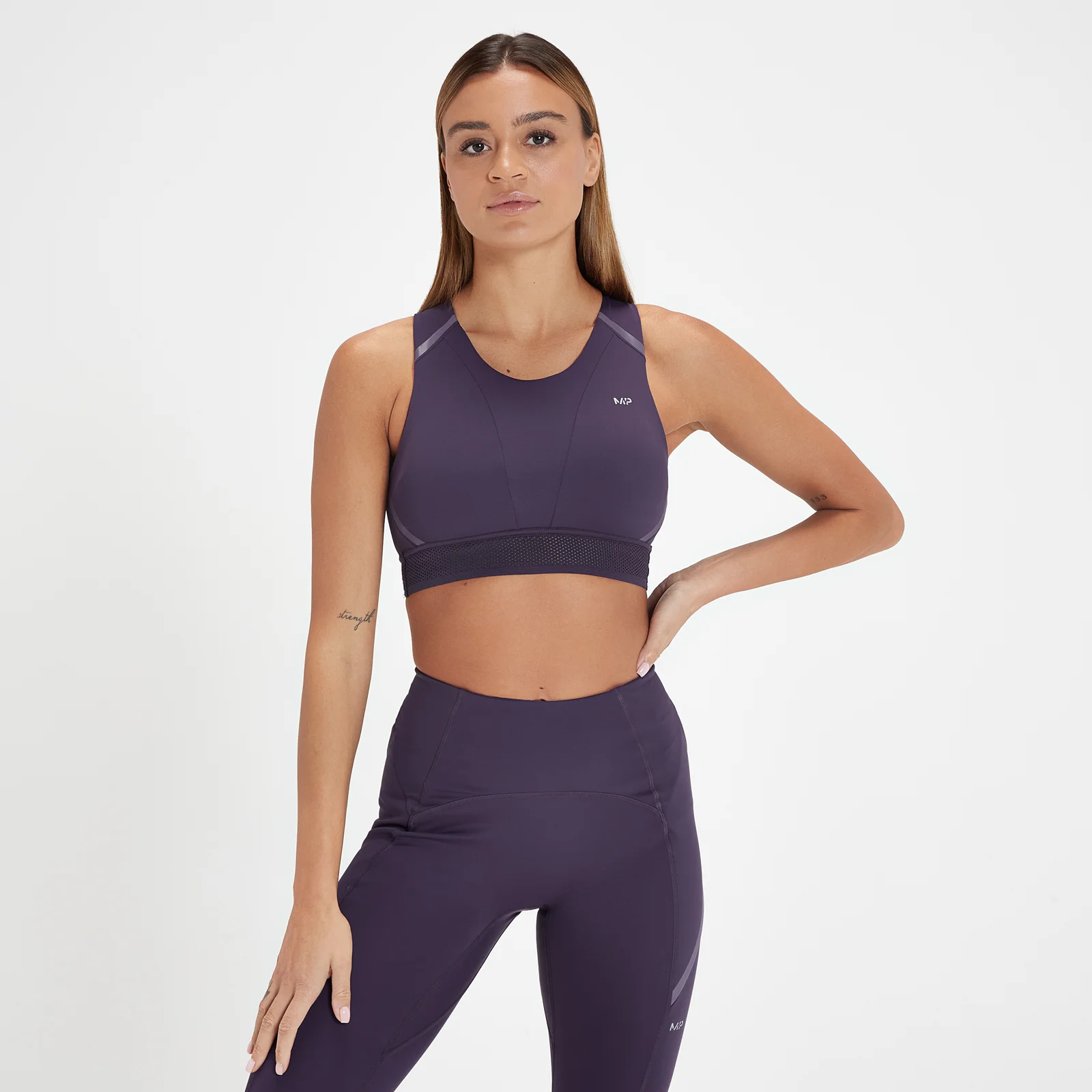 Bustieră sport reflectorizantă MP Velocity Ultra pentru femei - Plum - XXS Imagine 1