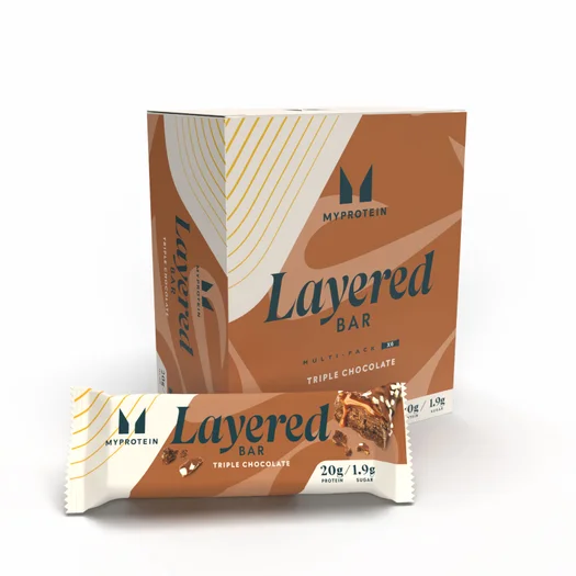 Batonul Proteic în 6 straturi - 6 x 60g - Triple Chocolate Fudge
