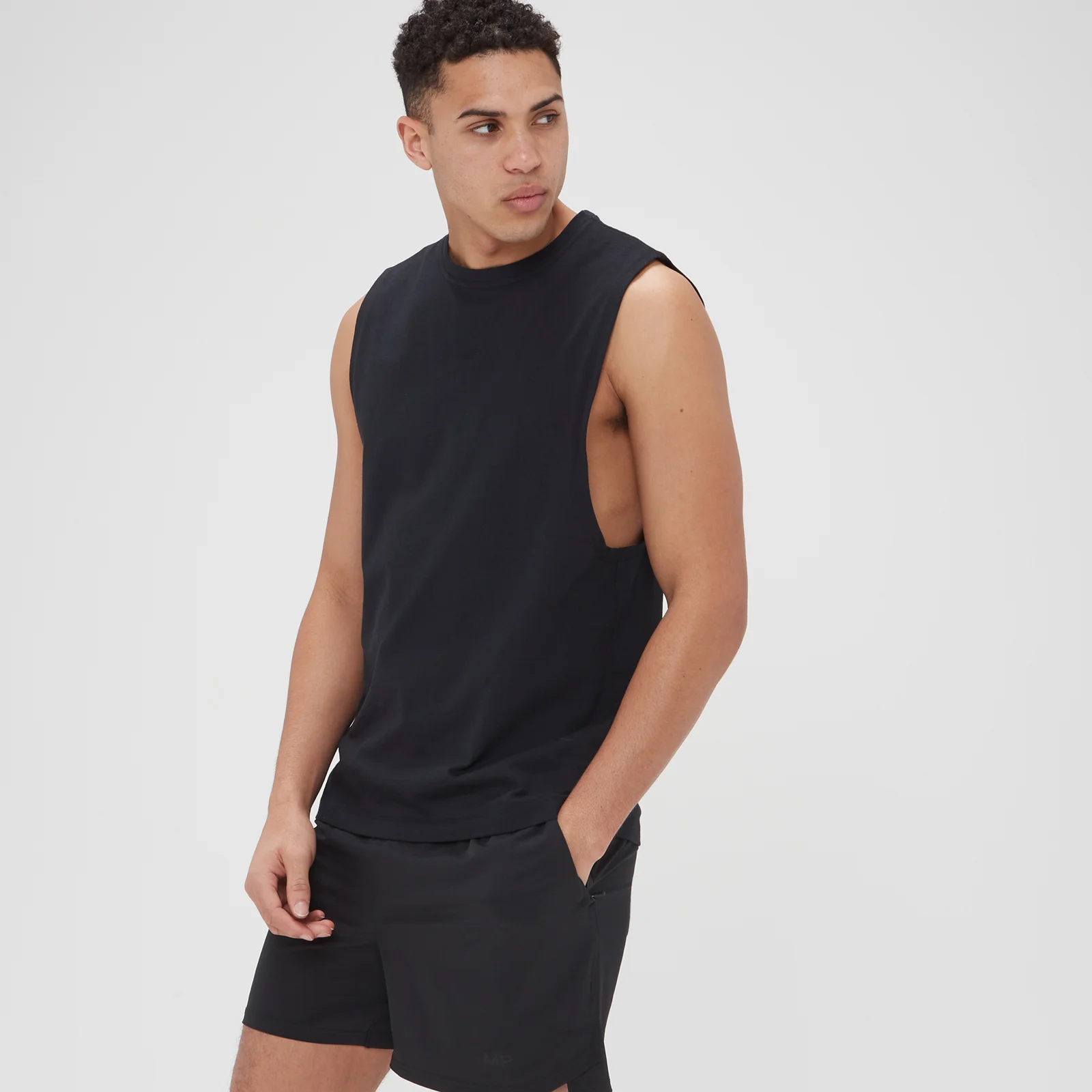 Tricou fără mâneci MP Adapt pentru bărbați - Negru - XXS Imagine 1