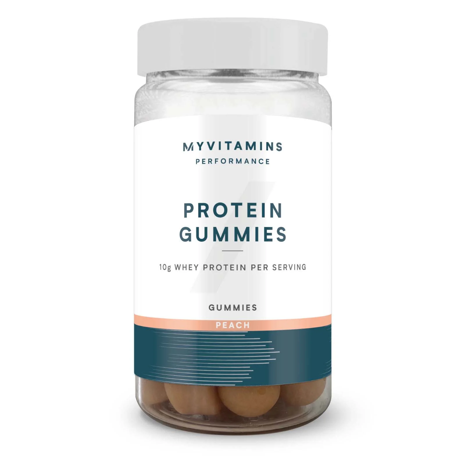 Myvitamins Protein Gummies - 56gummies - Peach Imagine 1