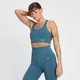 Bustieră sport fără cusături MP Tempo Ultra pentru femei - Smoke Blue