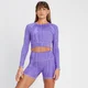 Bluză decupată cu mânecă lungă reversibilă MP Tempo pentru femei - Paisley Purple