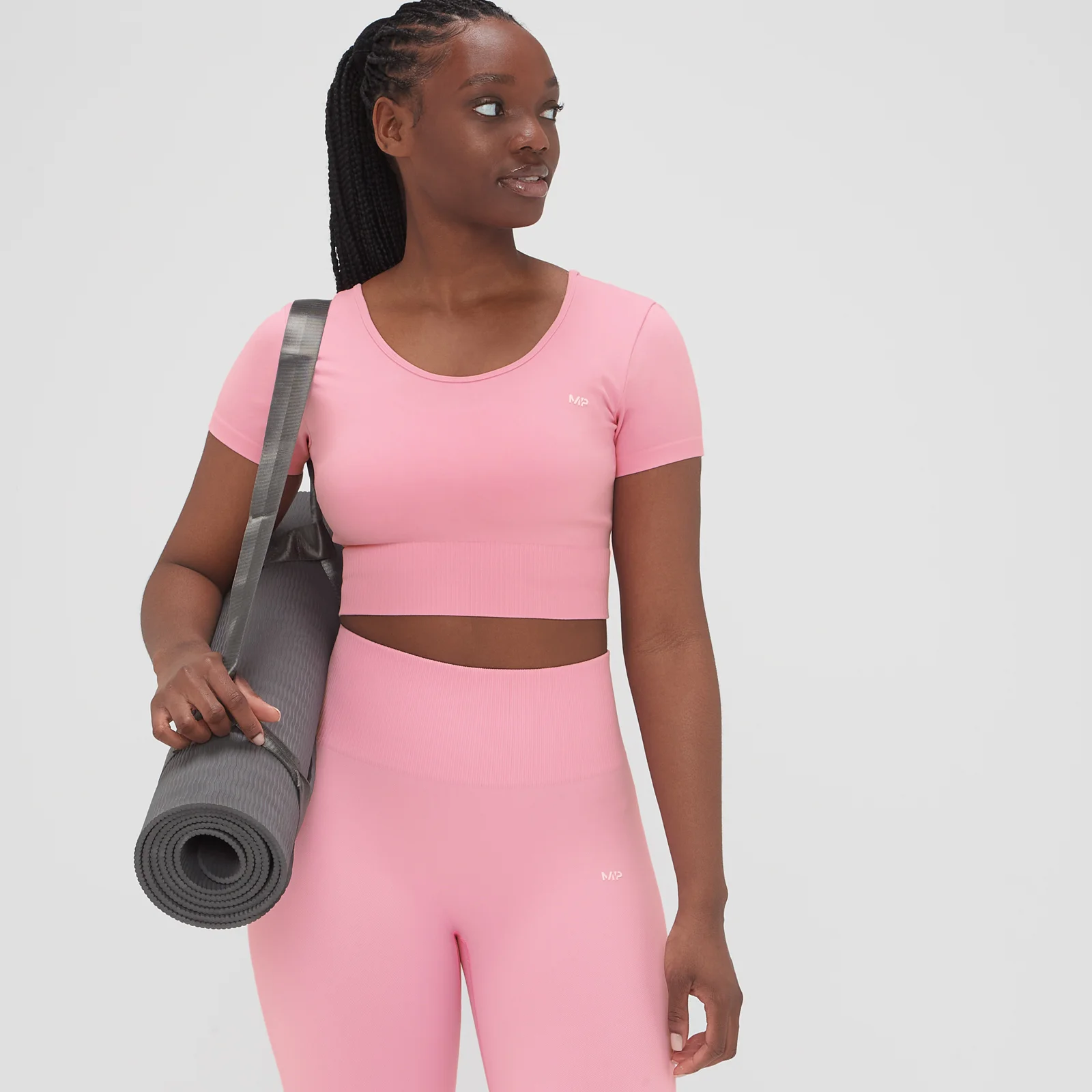 Bluză decupată fără cusături MP Composure pentru femei - Blossom Pink - XXS Imagine 1