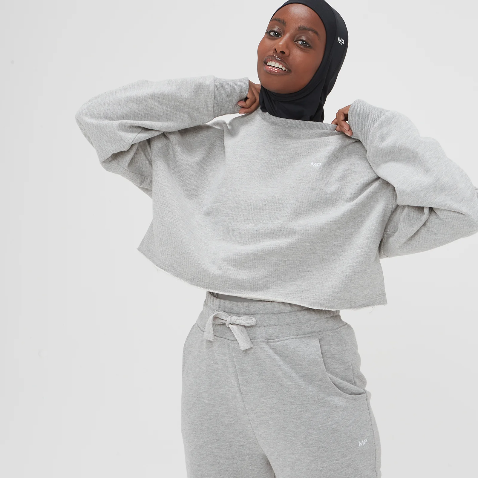 Bluză de antrenament decupată MP Composure pentru femei - Grey Marl - XXS Imagine 1