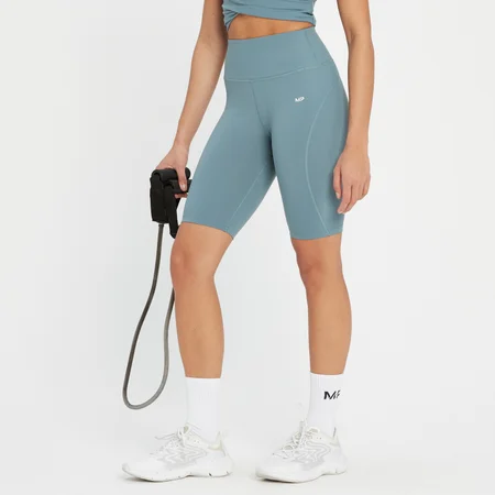 Pantaloni scurți de ciclism MP Power pentru femei - Pebble Blue