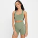 Sutien sport fără cusături MP Shape Seamless pentru femei - Washed Jade