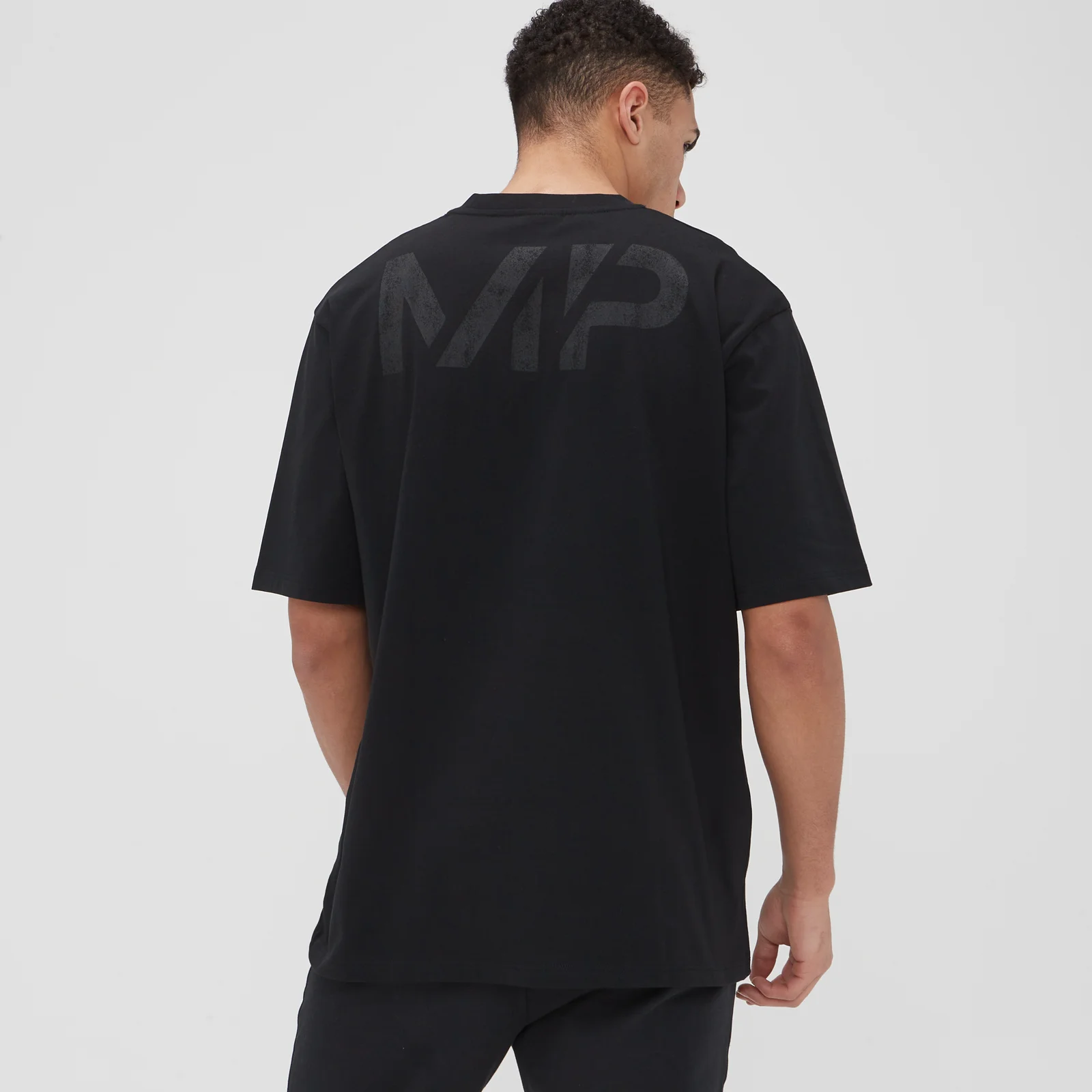 Tricou supradimensionat MP Grit Graphic pentru bărbați - Negru - XXS Imagine 1