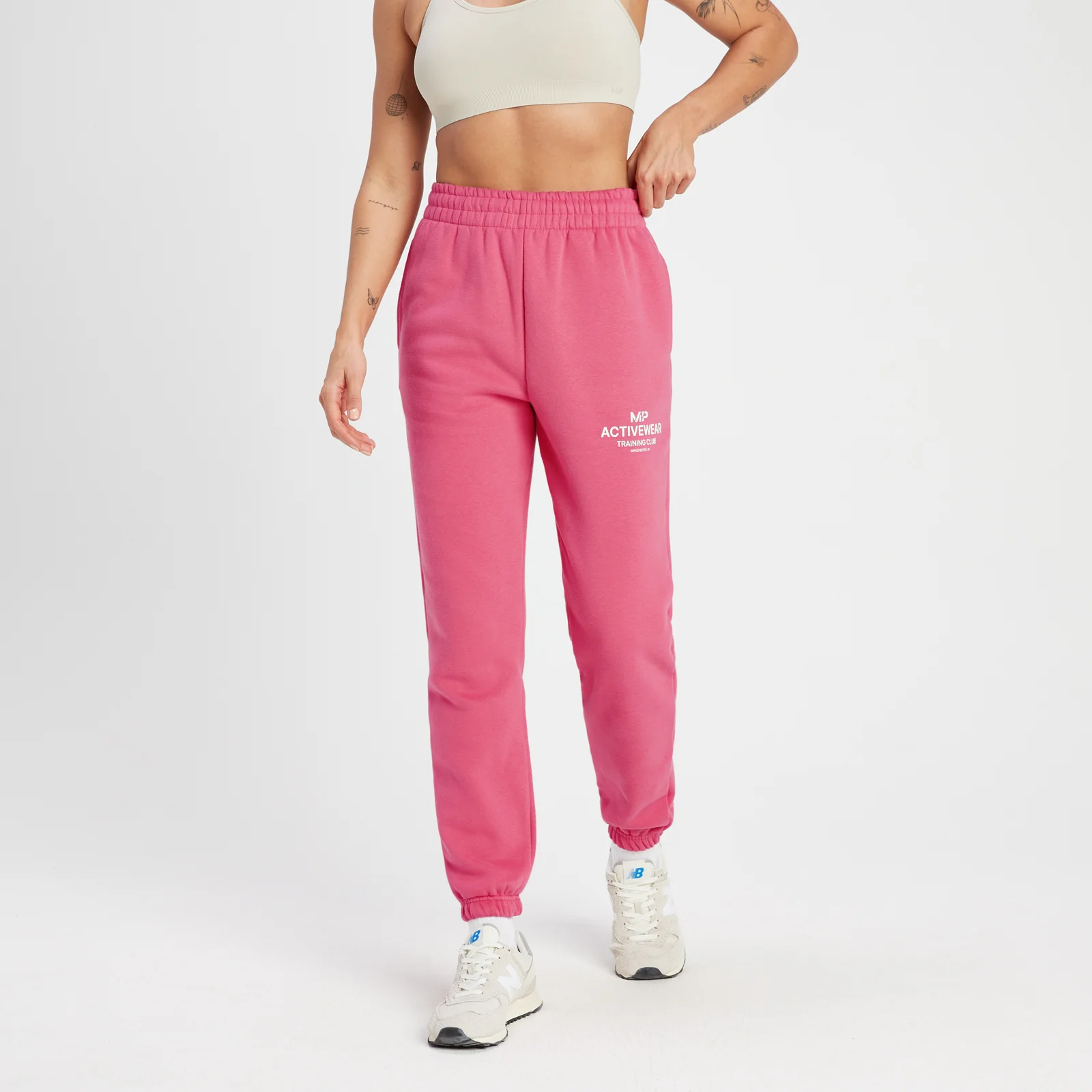 Pantaloni jogger MP Training Club pentru femei - Wild Strawberry - XXS Imagine 1