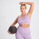 Bustieră asimetrică striată fără cusături MP Tempo pentru femei - Bright Lilac