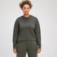 Tricou supradimensionat cu mânecă lungă MP Rest Day pentru femei - Taupe Green
