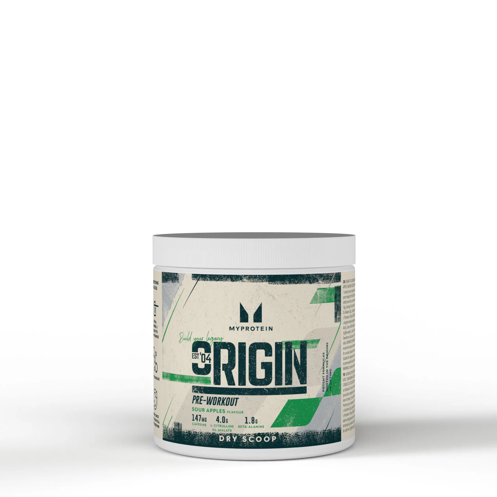 Origin Pre-Workout Dry Scoop - 18servings - Sour Apples Imagine 1
