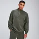 Bluză cu fermoar 1/4 MP Rest Day pentru bărbați - Taupe Green