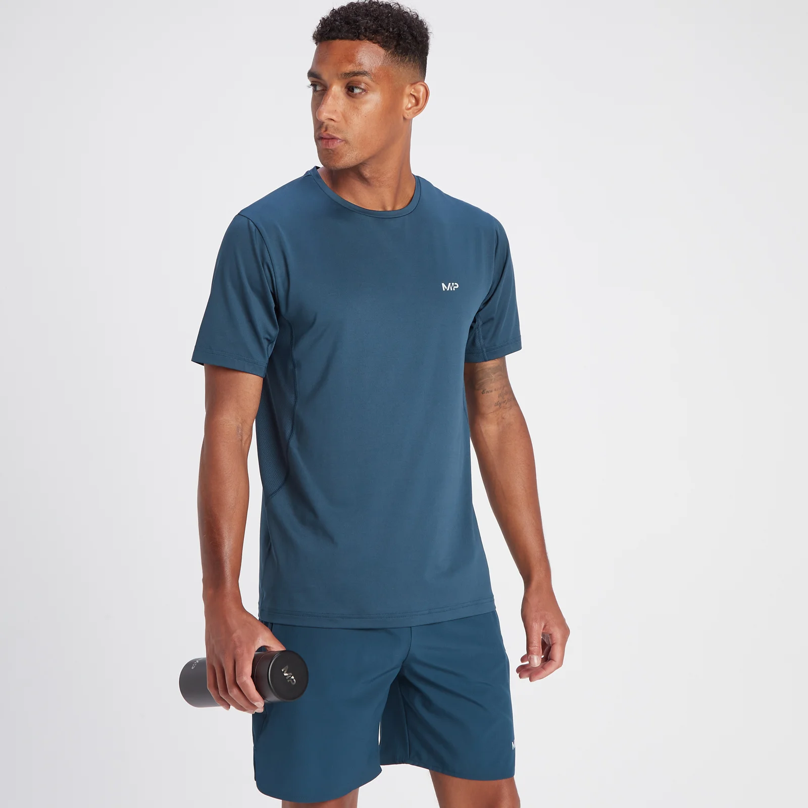 Tricou cu mânecă scurtă MP Velocity pentru bărbați - Blue Moon - XS Imagine 1