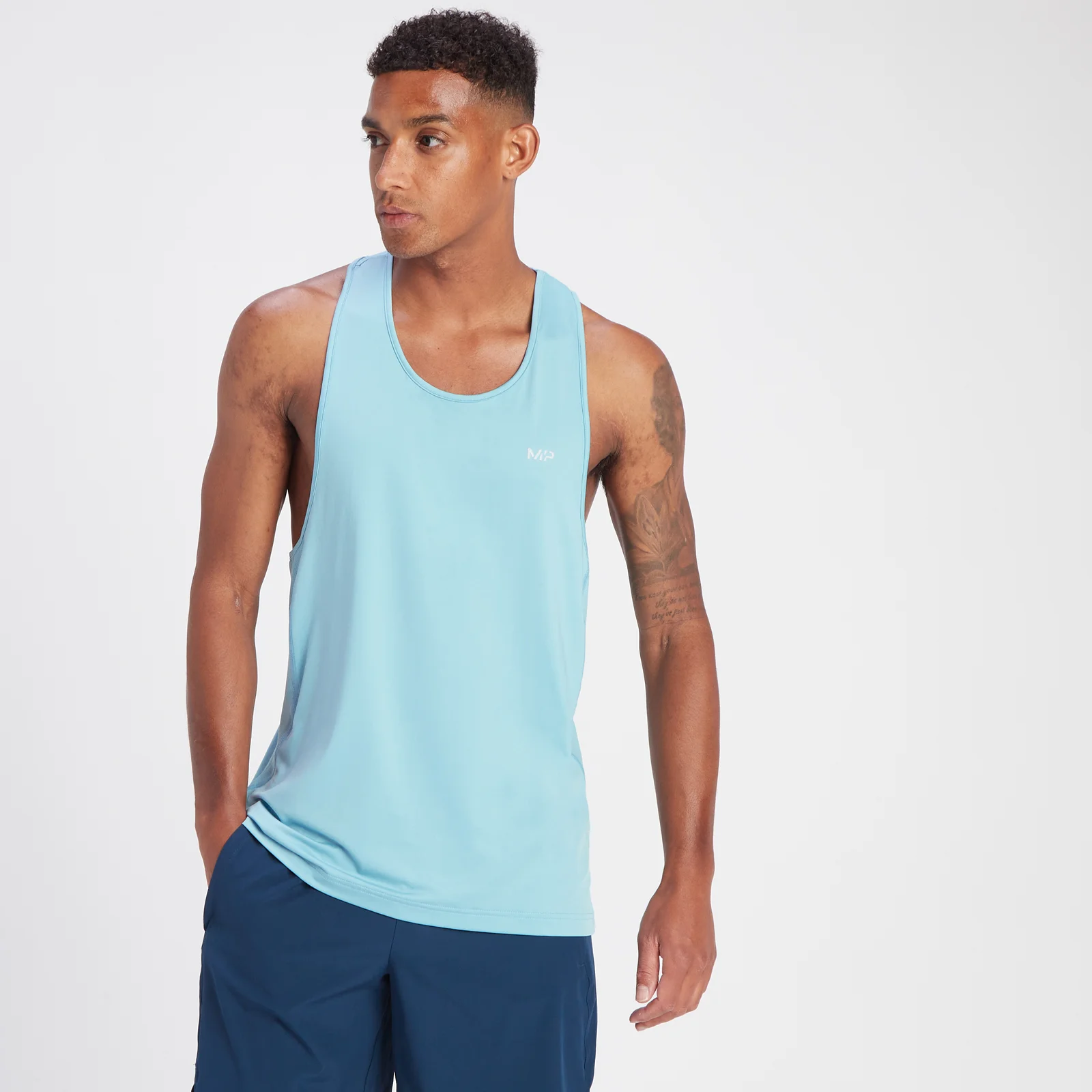 Maiou stringer MP Velocity pentru bărbați - Sky Blue - XS Imagine 1