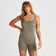 Unitard striat fără cusături MP Tempo pentru femei - Deep Taupe