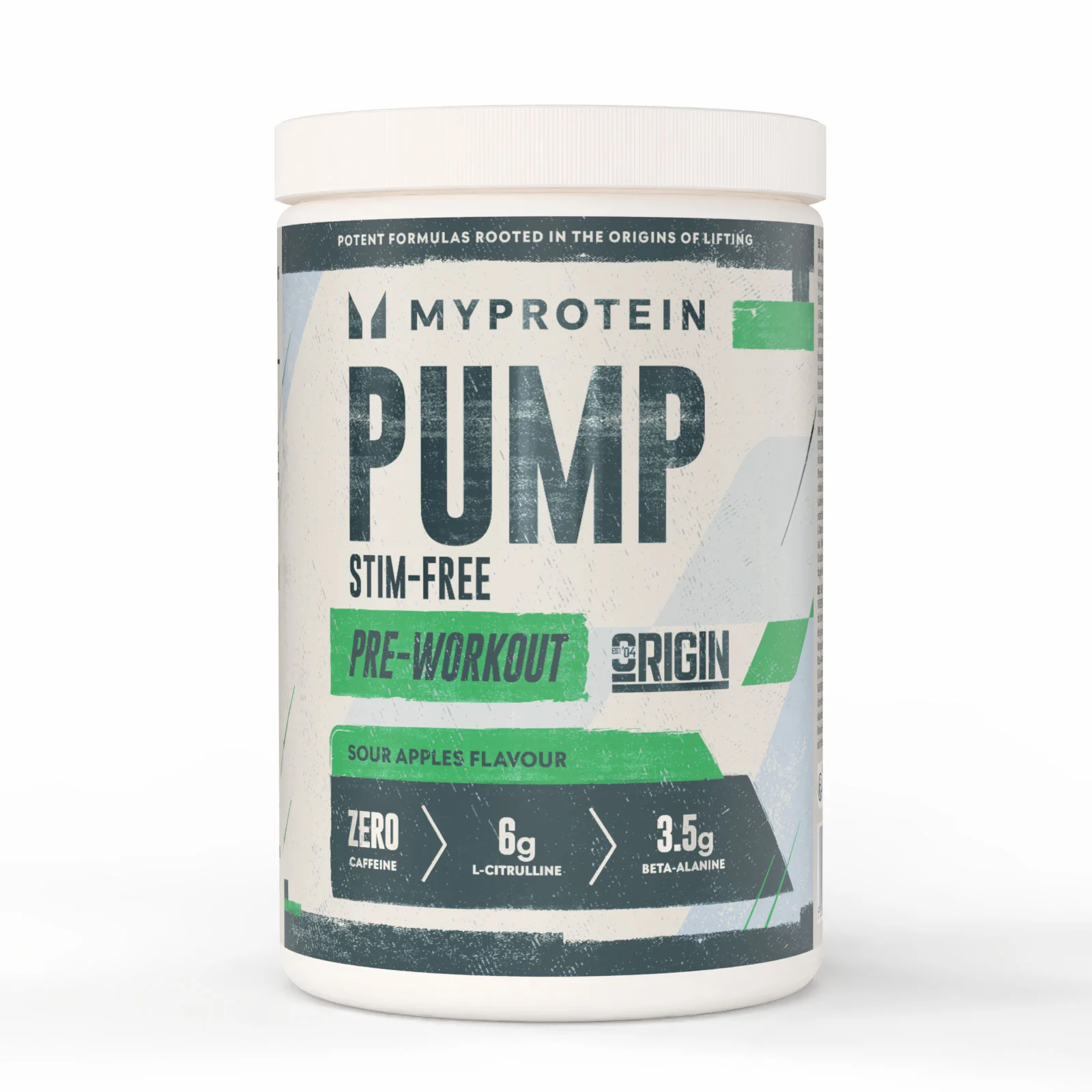 Origin Stim-Free Pre-Workout - 600G - 30servings - Sour Apples Imagine 1
