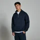 Bluză groasă cu fermoar 1/4 MP Lifestyle pentru bărbați - Deep Navy