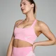 Bustieră sport fără cusături MP Tempo Ultra Geometric pentru femei - Blossom Pink