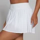 Fustă-pantalon plisată MP Tempo pentru femei - Alb