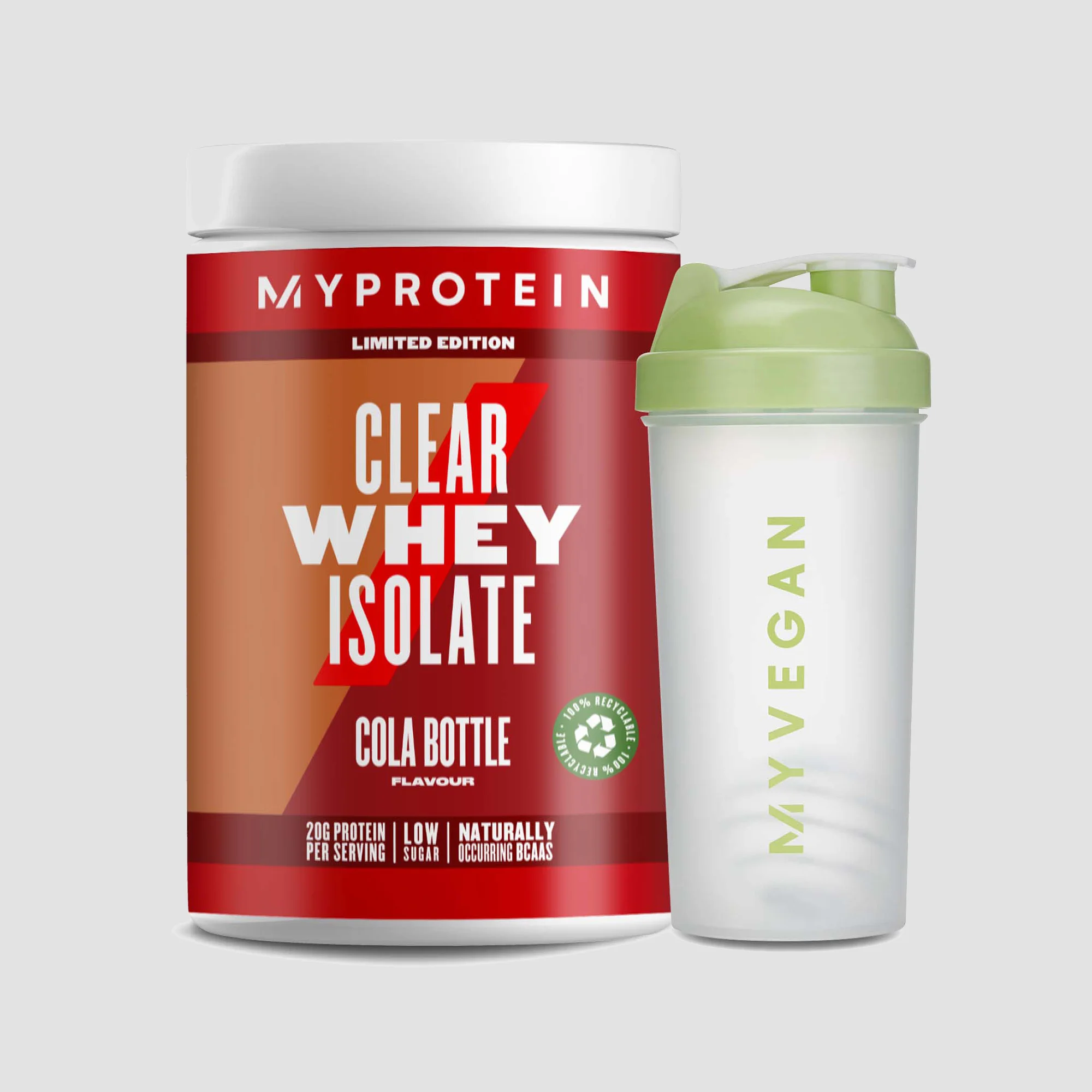 Pachet pentru Impact Week - Myvegan Shaker - Clear Whey Protein - Cola Imagine 1