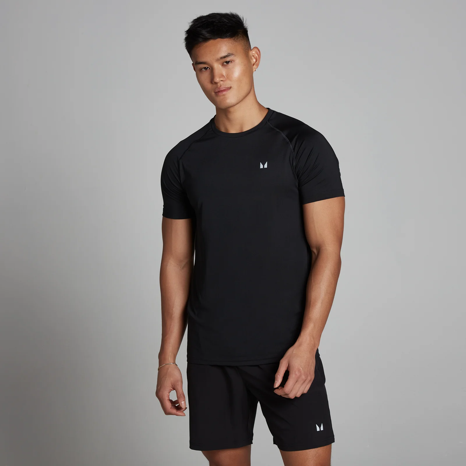 Tricou cu mânecă scurtă MP Training pentru bărbați - Negru - M Imagine 1